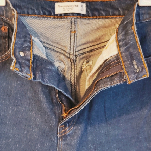 ABERCROMBIE & FITCH 90'S STRAIGHT ULTRA HIGH RISE TALL 27/4 Y2K MOM JEANS RETRO - Picture 7 of 9